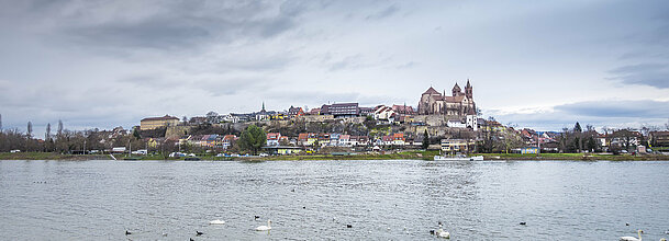 Breisach and the river Rhine in Germany