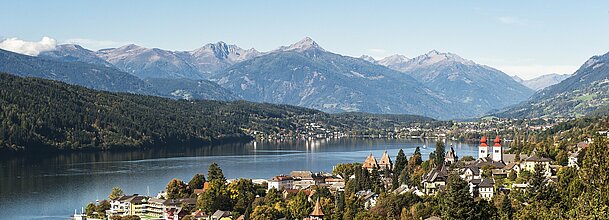 Austria, Carinthia, View of Millstatt and Millstatter See Austria, Carinthia, View of Millstatt and Millstatter See