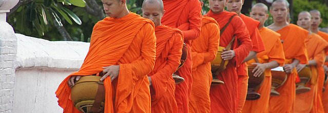 Laos Mönche